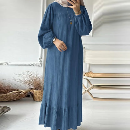 Long Sleeve Oversized Robe Kaftan Modest Dress For Women