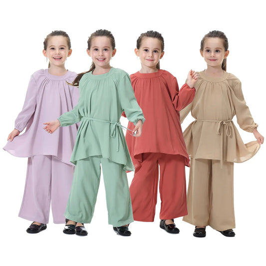 Child Kid Dress Sets Pants  Highly Elastic Large Baby Gowns